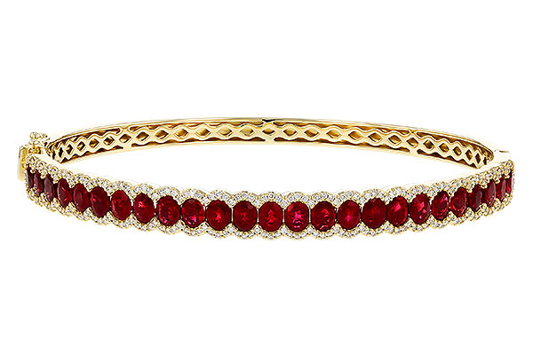 F311-35281: BANGLE 5.04 TW RUBY 5.60 TGW