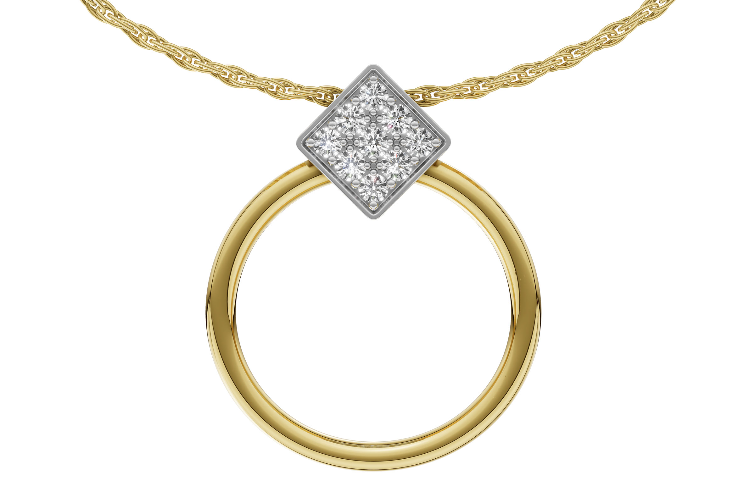 F312-19854: NECKLACE .25 TW