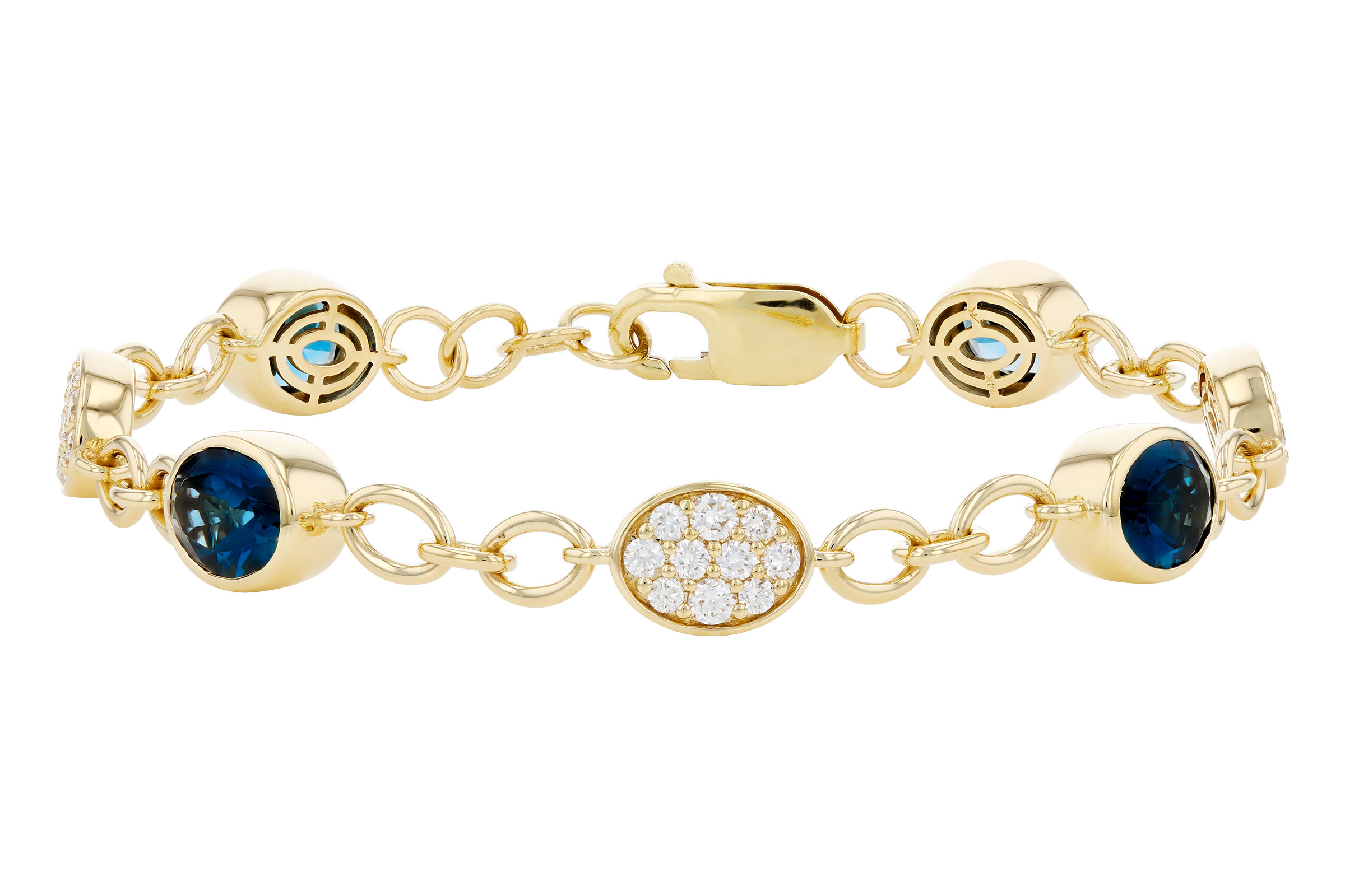 F312-21699: BRACELET 5.24 TW LONDON BLUE TOPAZ 6.00 TGW (7")