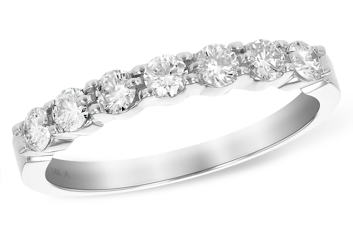 G129-51726: LDS DIA WED RG .50 TW (7 STONES)