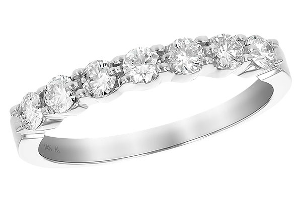 G129-51726: LDS DIA WED RG .50 TW (7 STONES)