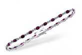 G220-45299: BRACELET 4.08 RUBY 4.55 TGW