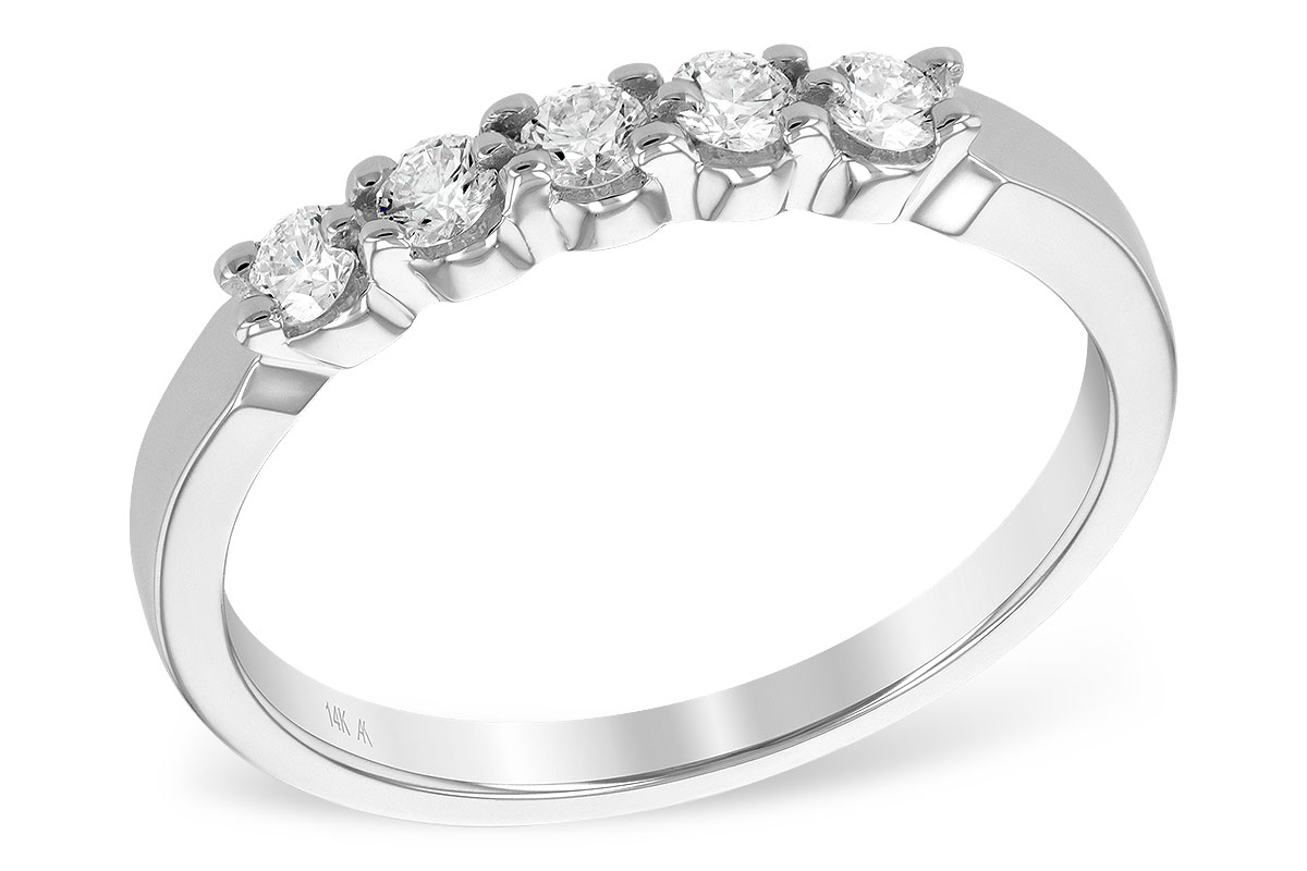 G222-22563: LDS DIA WED RG .25 TW (5 STONES)