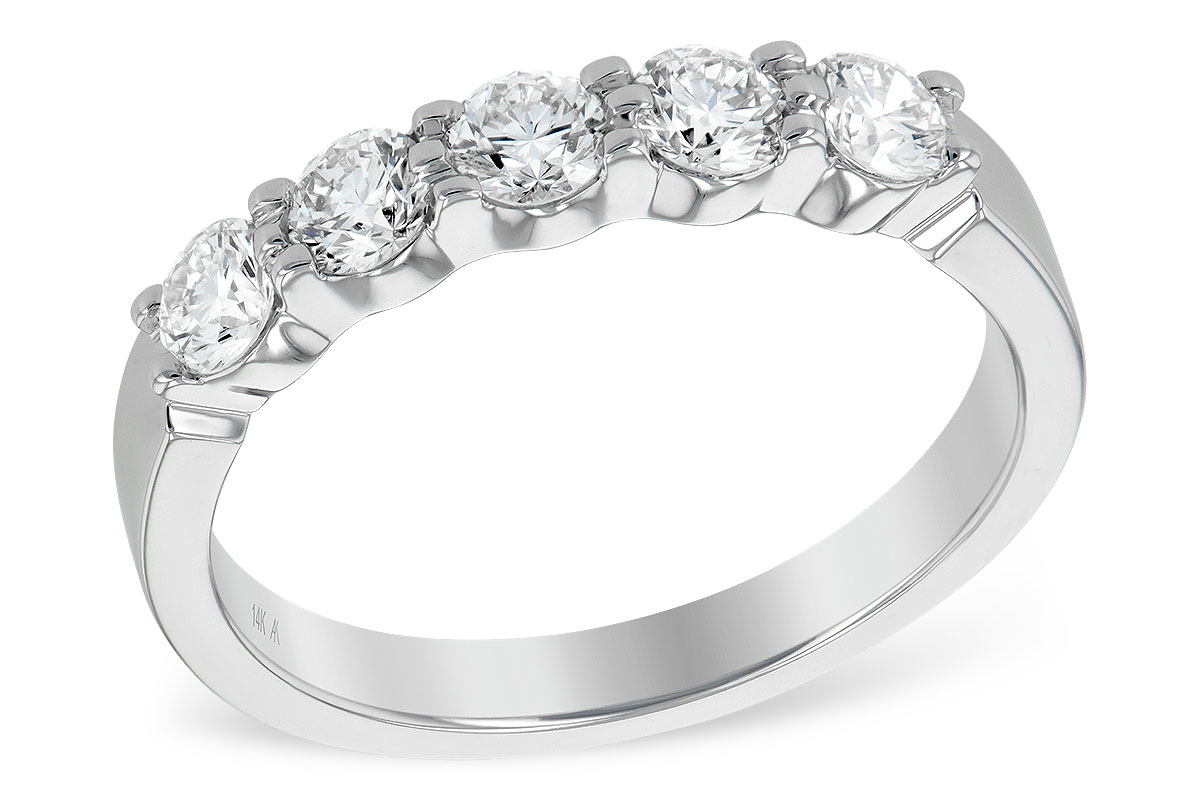 G223-17135: LDS DIA WED RG .75 TW (5 STONES)