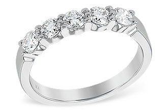 G223-17135: LDS DIA WED RG .75 TW (5 STONES)
