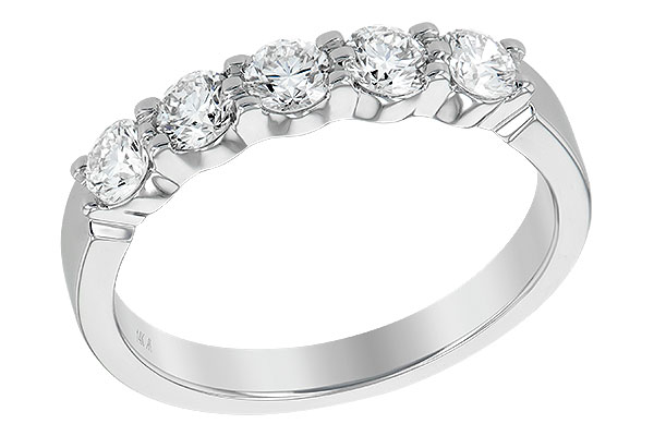 G223-17135: LDS DIA WED RG .75 TW (5 STONES)