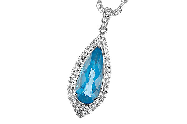 G225-85299: NECK 2.40 BLUE TOPAZ 2.65 TGW