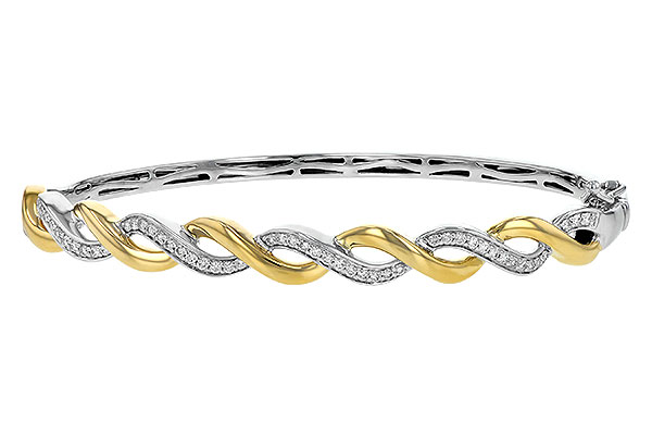 G225-87144: BANGLE BRACELET .42 TW
