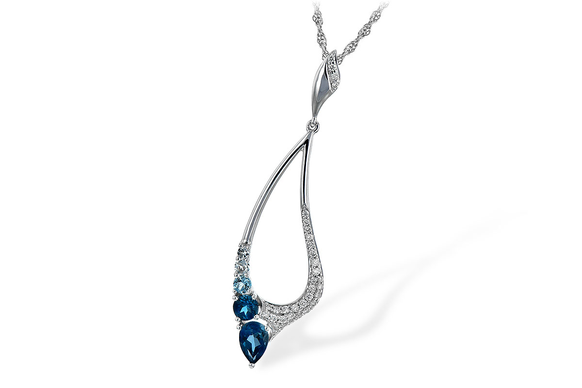 G225-88926: NECK .83 BLUE TOPAZ 1.00 TGW