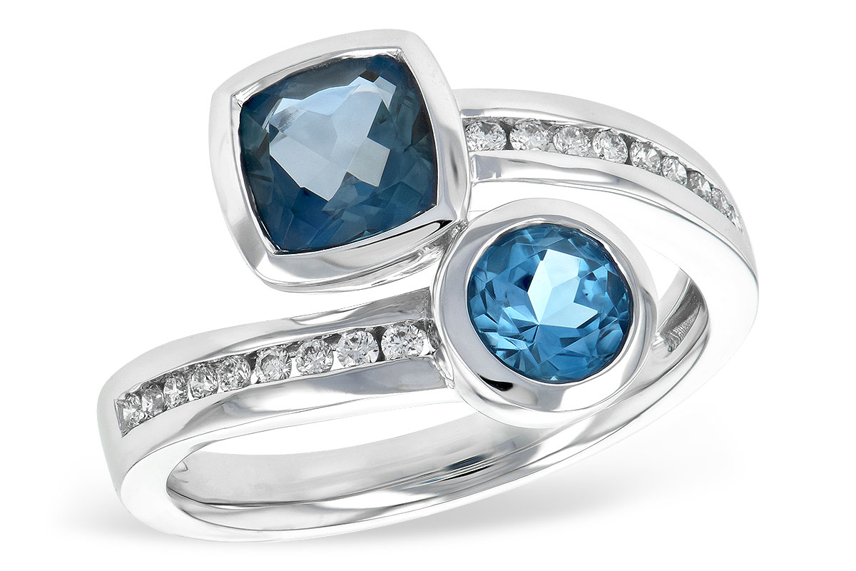 G225-90808: LDS RG 1.55 TW BLUE TOPAZ 1.70 TGW