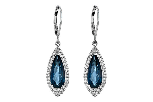 G226-74372: EARR 5.05 LONDON BLUE TOPAZ 5.42 TGW