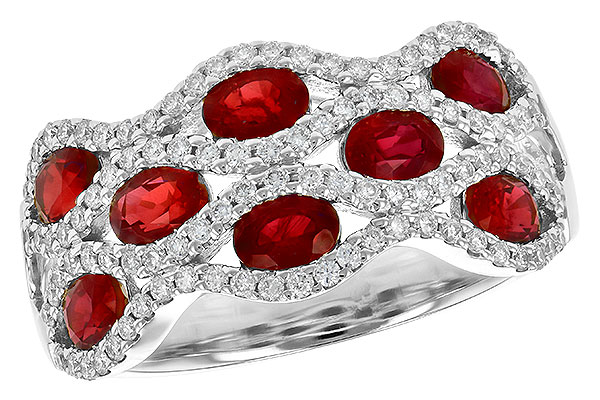 G226-78981: LDS WED RG 1.80 TW RUBY 2.18 TGW