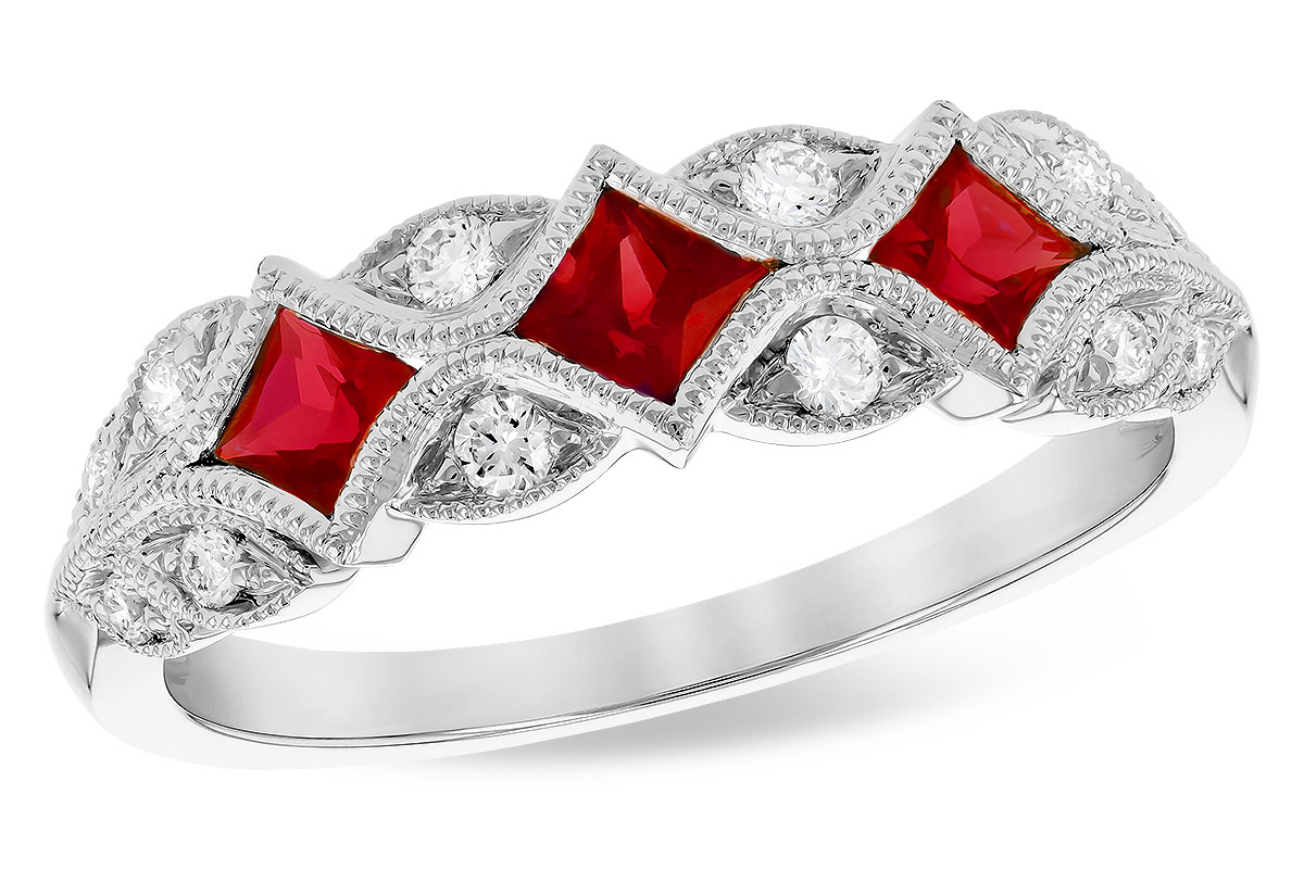 G309-48981: LDS WED RG .55 TW RUBY .70 TGW