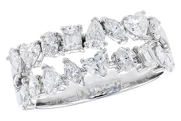 G310-39872: LDS DIA WED RG 1.38 TW FANCY CUT DIAS