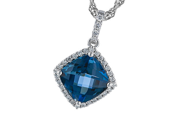 G310-40772: NECK 1.09 LONDON BLUE TOPAZ 1.20 TGW