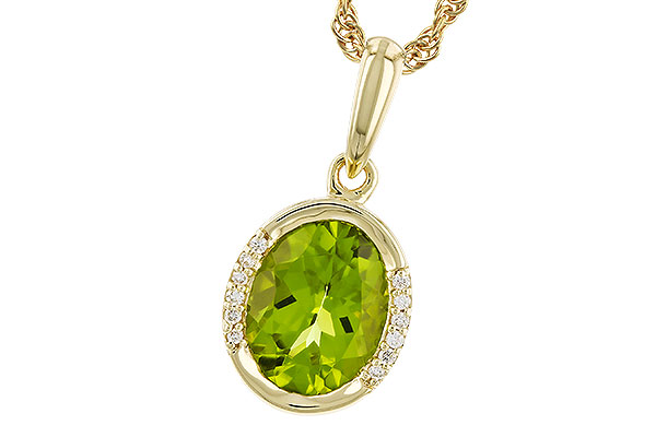 G310-40799: NECKLACE 1.72 TW PERIDOT 1.75 TGW (9x7 PER)
