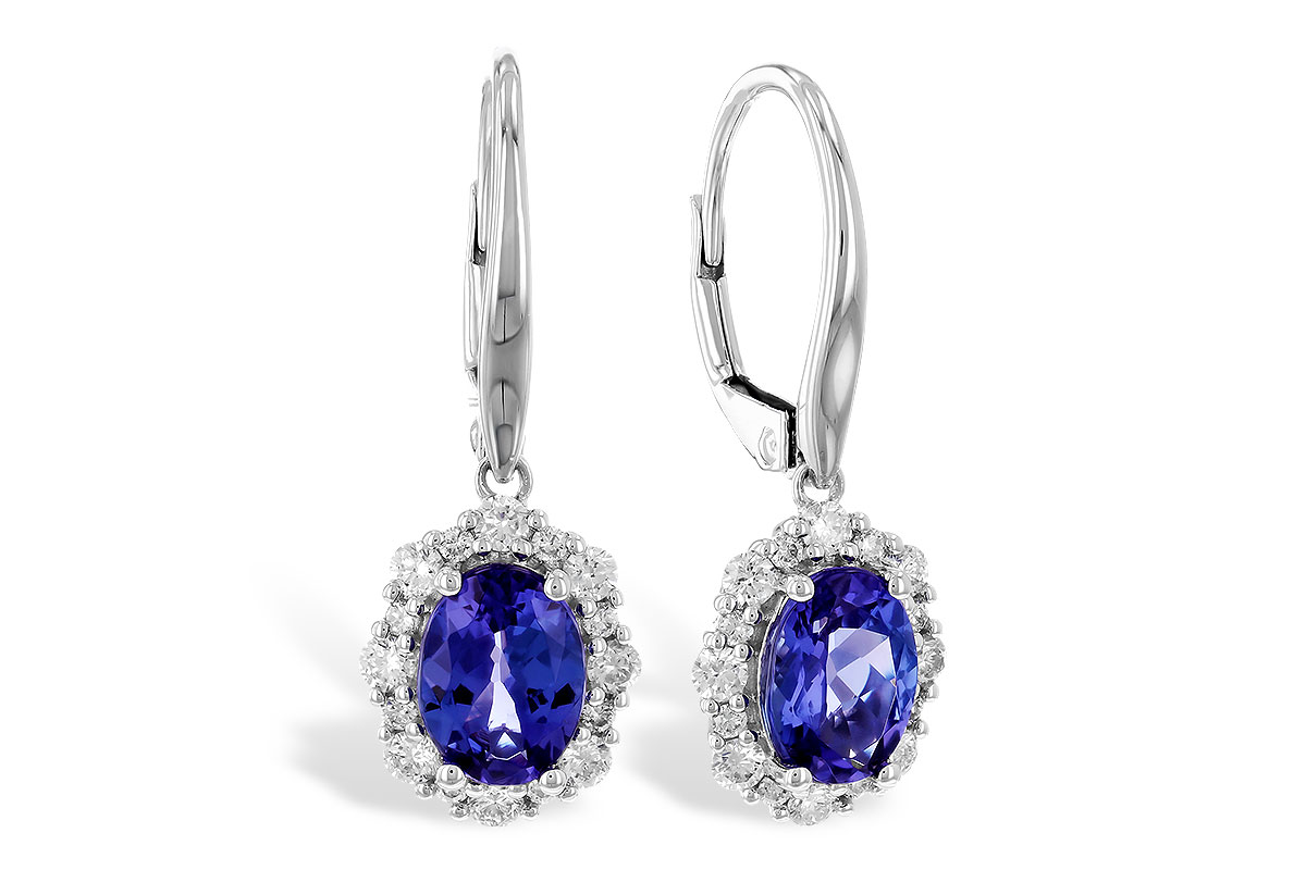 G310-41644: EARR 1.28 TW TANZANITE 1.72 TGW (7x5 OVAL)
