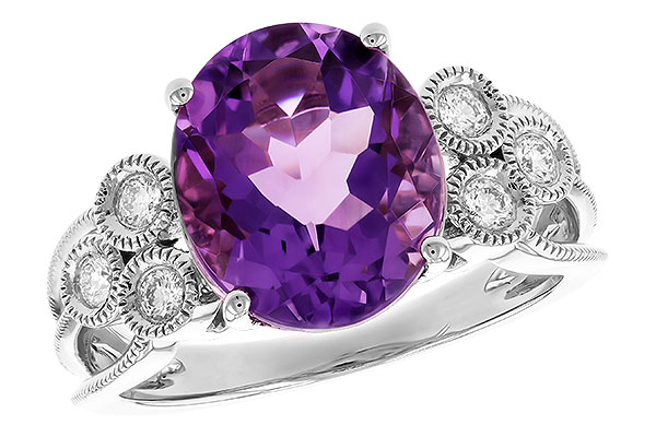 G310-41699: LDS RG 3.90 AMETHYST 4.16 TW (12x10 AMY)