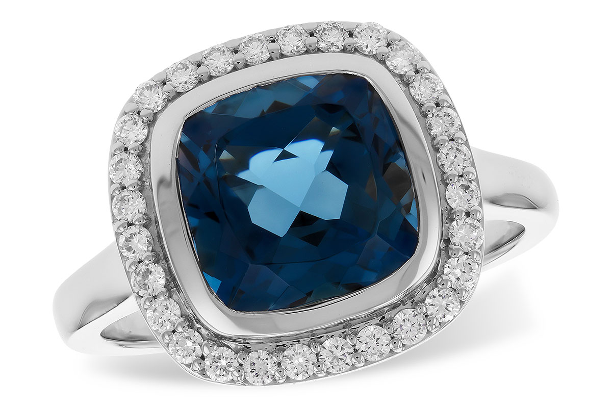 G310-43490: LDS RG 3.85 LONDON BLUE TOPAZ 4.15 TGW (9MM LBT)