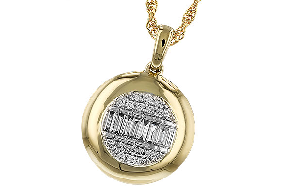 G310-45299: NECKLACE .10 BAG .17 TW