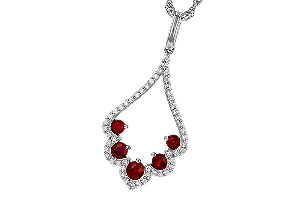 G310-45326: NECK .34 RUBY .53 TGW