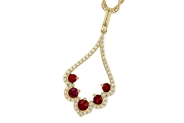 G310-45326: NECK .34 RUBY .53 TGW