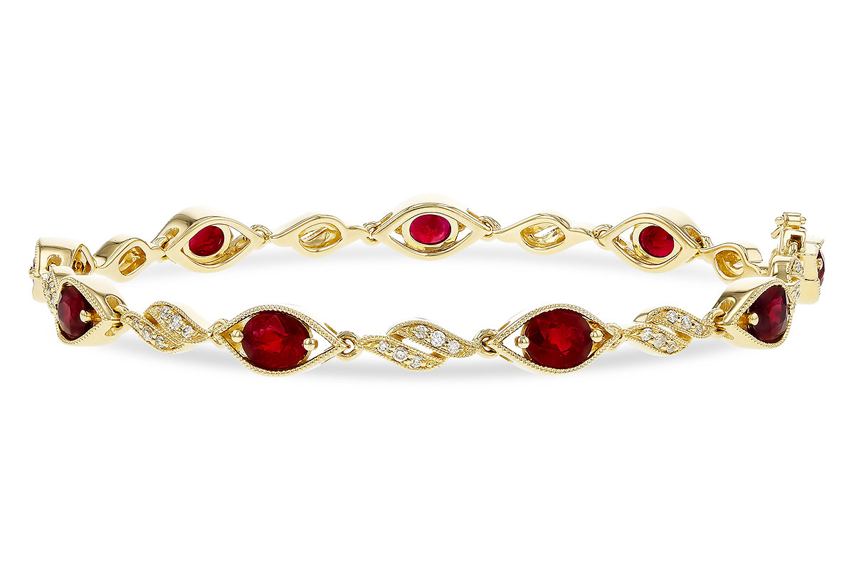 G311-29908: BRACELET 3.68 RUBY 3.92 TGW (7")