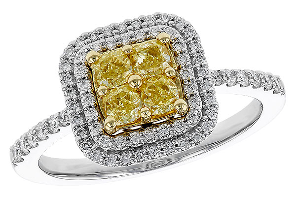 G311-31672: LDS RG .52 FANCY YELLOW DIAMONDS .85 TW