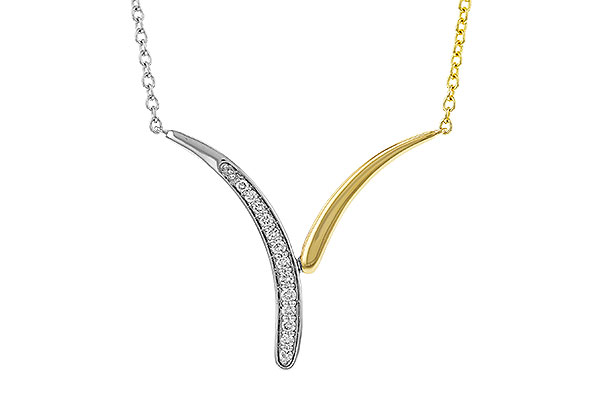 G311-32617: NECKLACE .12 TW (18")