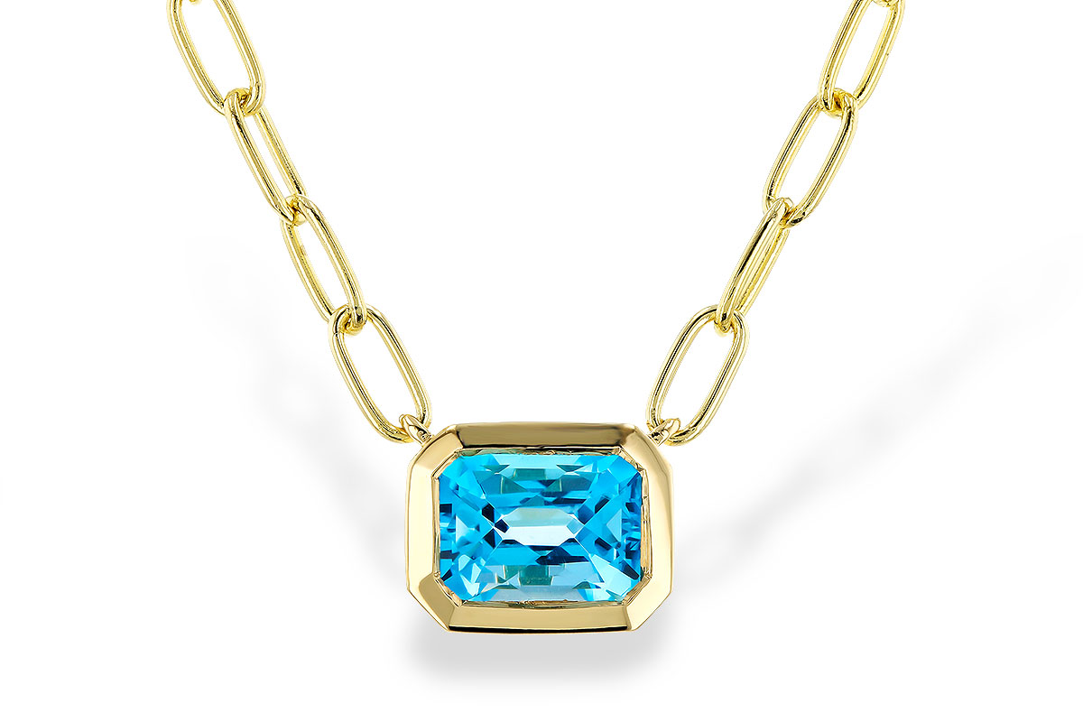 G311-33535: NECKLACE 1.20 SWISS BLUE TOPAZ (18")