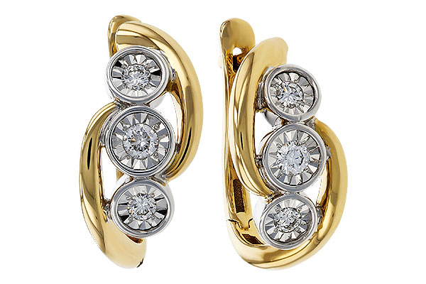 G311-35290: EARRINGS .25 TW