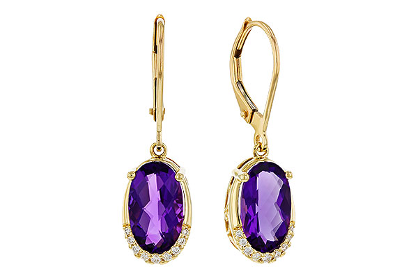 G311-35363: EARRINGS 2.70 TW AMETHYST 2.78 TGW (10x6MM OV)
