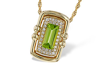 G311-36217: NECKLACE .72 PERIDOT .84 TGW (8x4MM PER)