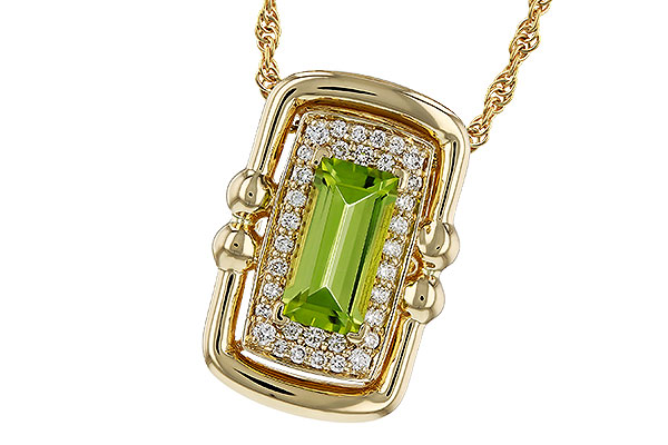 G311-36217: NECKLACE .72 PERIDOT .84 TGW (8x4MM PER)