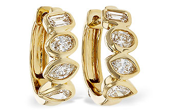 G312-18917: EARRINGS .68 TW FANCY CUT DIAS