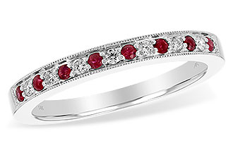 H220-42572: LDS WED RG .12 RUBY .21 TGW