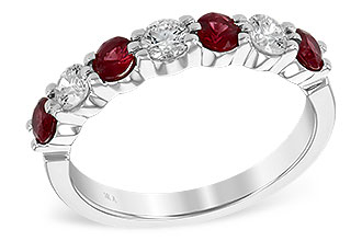 H222-24426: LDS WED RG .61 TW RUBY 1.00 TGW