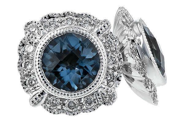 H225-84390: EARR 1.03 BLUE TOPAZ 1.17 TGW