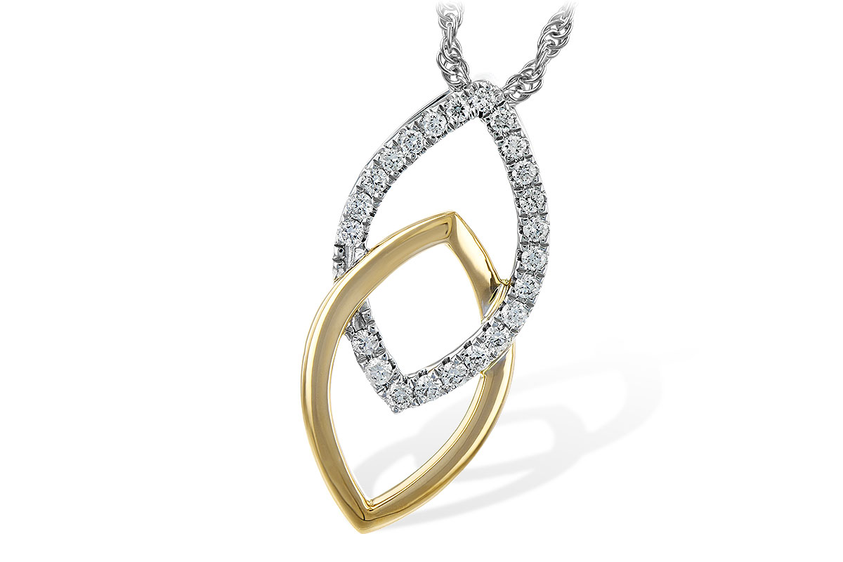 H225-89899: NECKLACE .20 TW