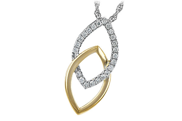 H225-89899: NECKLACE .20 TW