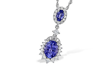 H226-78999: NECK 1.26 TW TANZANITE 1.60 TGW