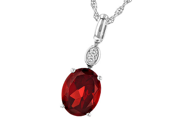 H226-80817: NECK 2.90 GARNET 2.93 TGW (10x8MM GAR)