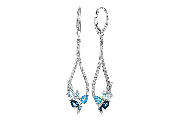 H309-49881: EARR 1.08 BLUE TOPAZ 1.35 TGW