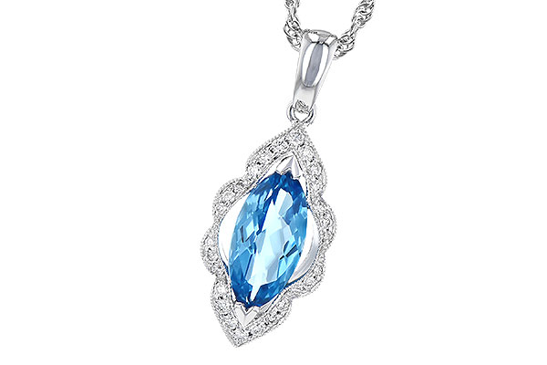 H309-52626: NECK 1.26 BLUE TOPAZ 1.37 TGW