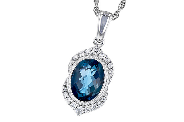 H309-54435: NECK 1.96 LONDON BLUE TOPAZ 2.10 TGW