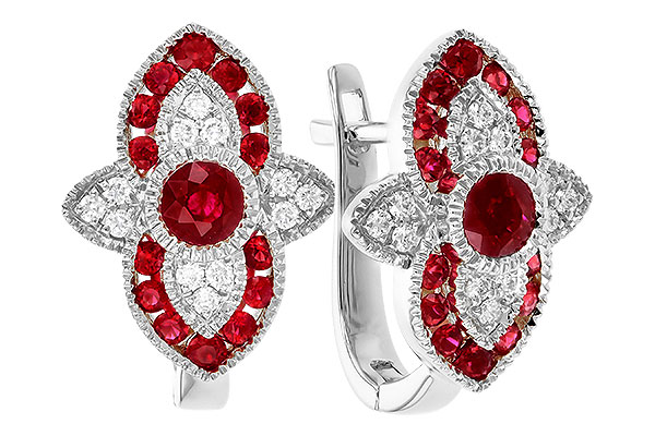 H310-37126: EARR .78 TW RUBY .90 TGW