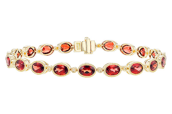 H310-38972: BRACELET 9.22 TW GARNET 9.26 TGW
