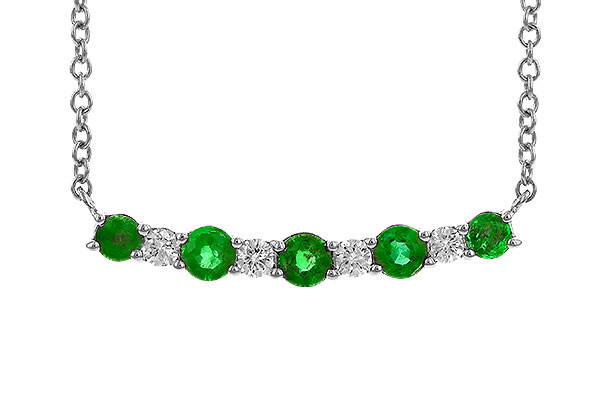 H310-44408: NECK .43 TW EMERALD .55 TGW