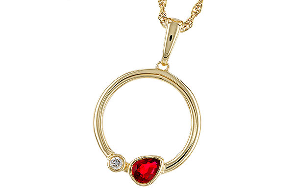 H311-29890: NECKLACE .24 RUBY .26 TGW