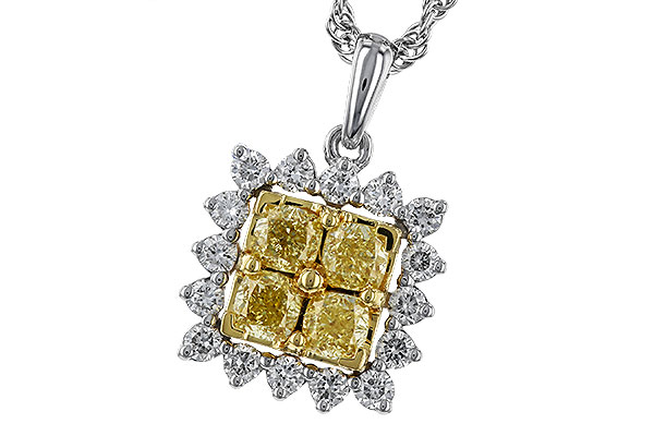 H311-31681: NECK .76 FANCY YELLOW DIAMONDS 1.09 TW
